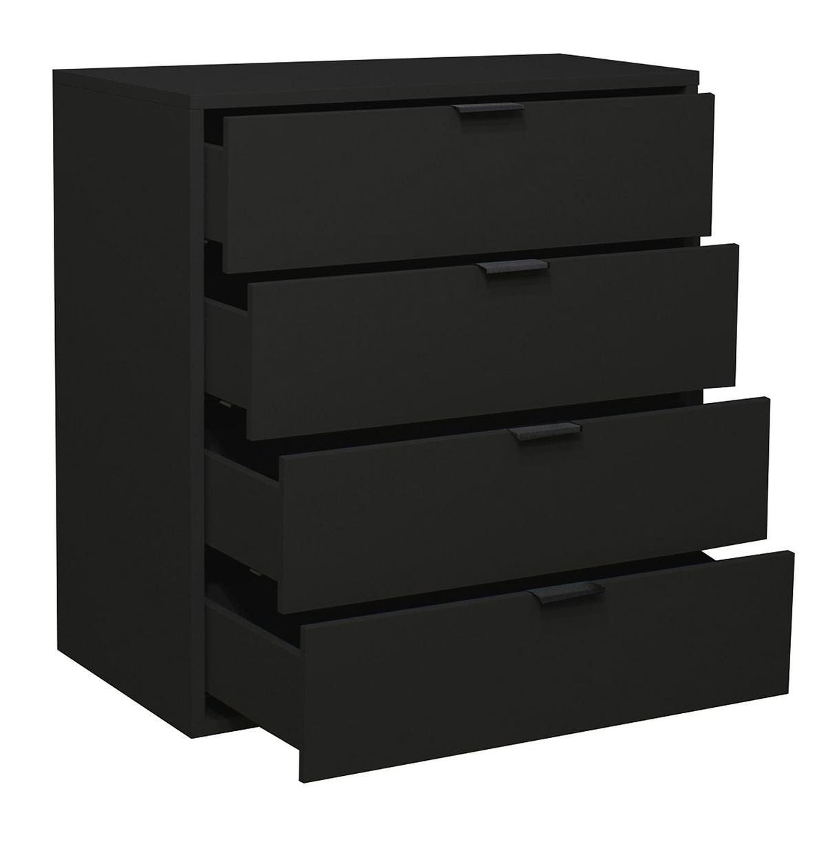 KOMMODE Erna 81x45x87 Anthrazit matt Lack - Anthrazit, Holzwerkstoff (81/87/45cm) - 58aufmkessel