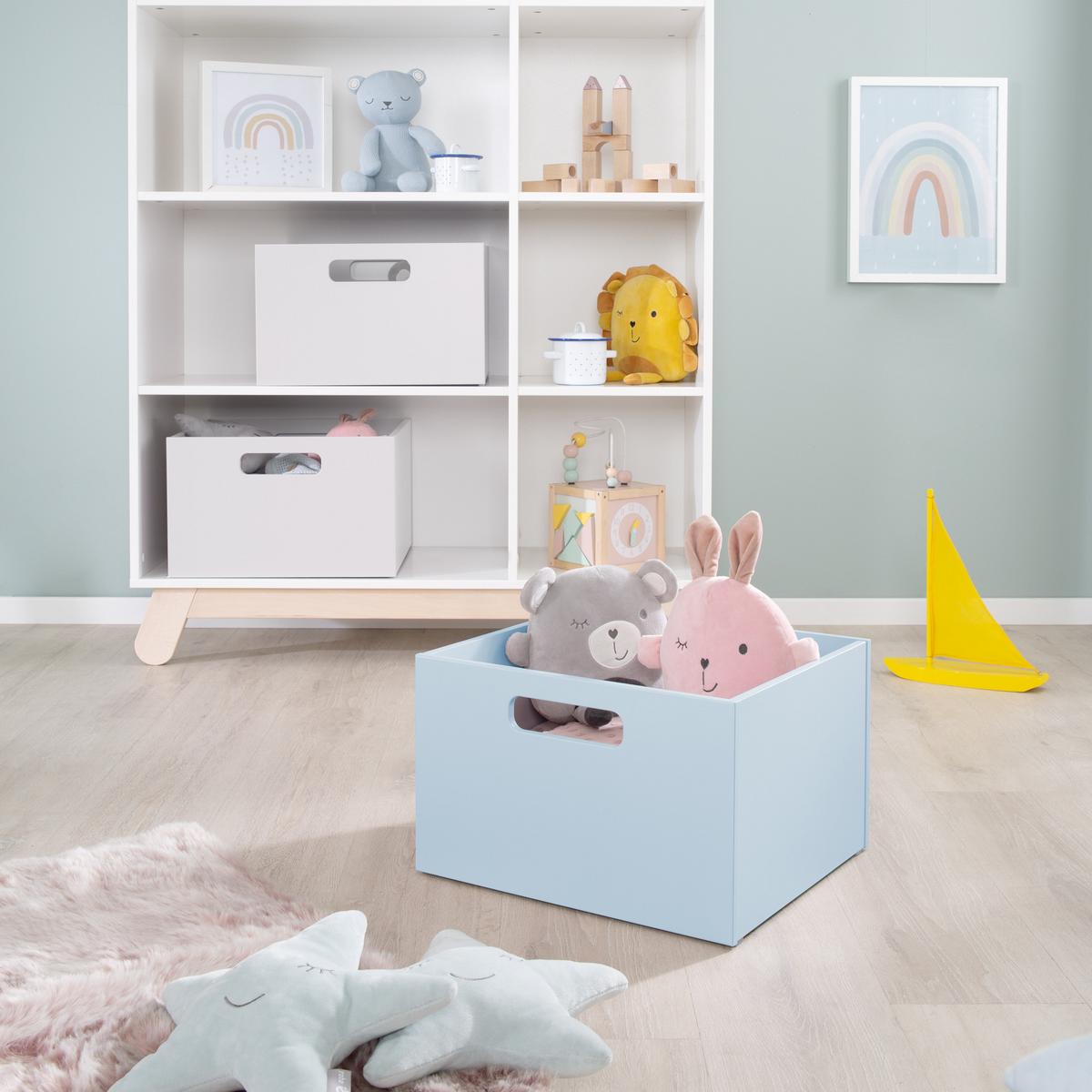 SPIEL-BOX Blau - Blau, Holzwerkstoff (42/38cm) - Roba