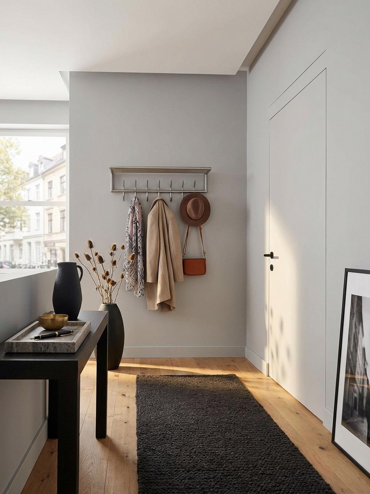 WANDGARDEROBE Metall Silber Modern mit Aufbewahrungsmöglichkeiten - Silberfarben, Metall (75/29/30cm) - KADIMA DESIGN