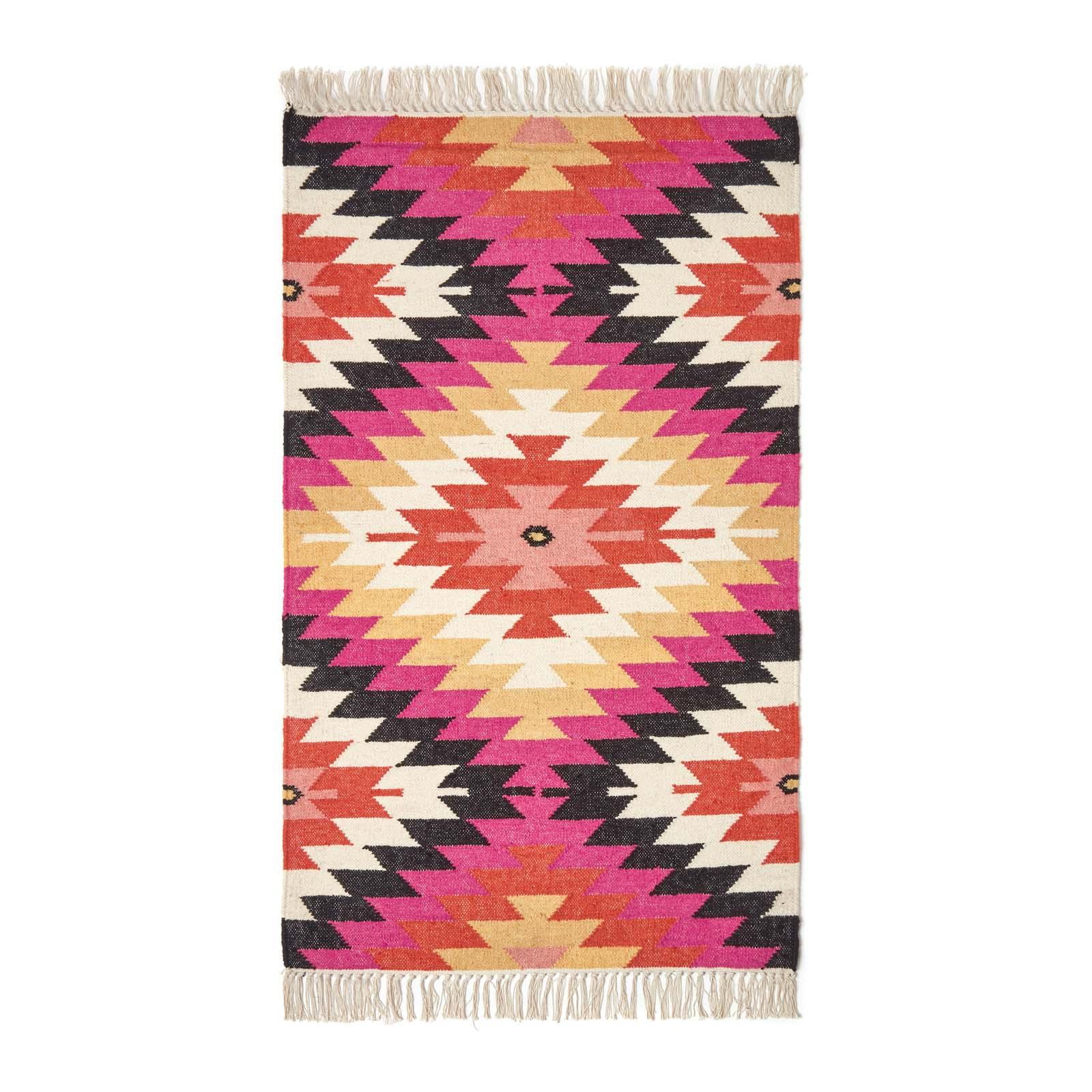 KELIM-TEPPICH Jakarta handgewebt 90/150 cm - Multicolor, Textil (90/150cm) - Homescapes