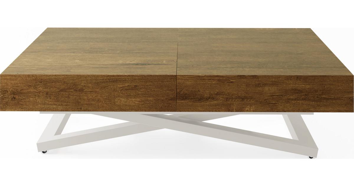 WFL GROUP COUCHTISCH Cavetta U höhenverstellbar ausziehbar, Lefkas Eiche 120-200/80/27-76 cm online kaufen ➤ mömax
