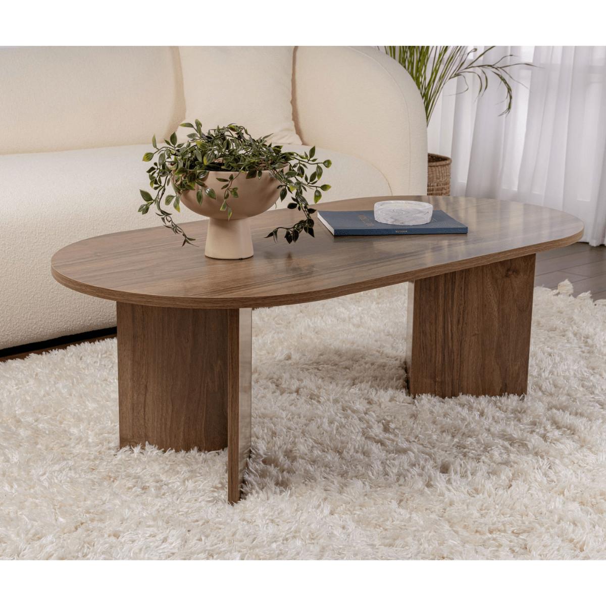 COUCHTISCH - iris 119/60/39,8 cm - Naturfarben, Holzwerkstoff (65/60/39.8cm) - Calicosy
