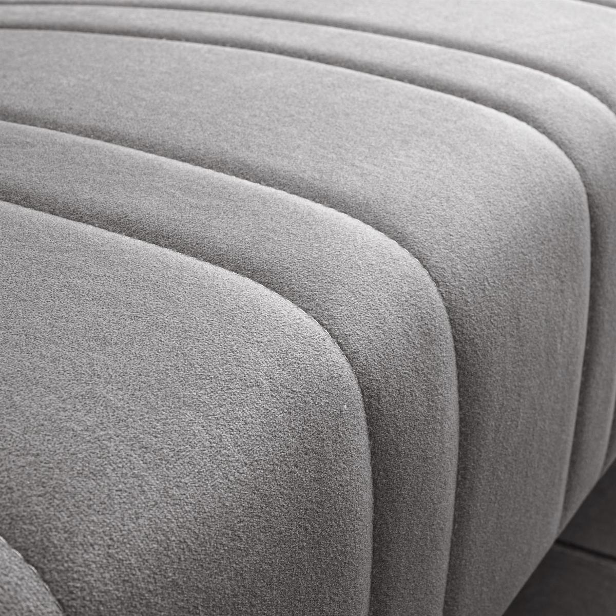 SCHLAFSOFA VERO MAX mit Schlaffunktion Castel 93 - Grau, Textil (191/88/90cm) - Lookway