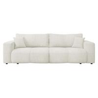 SCHLAFSOFA Furyn Boucle - Creme/Schwarz, Holzwerkstoff/Kunststoff (248/82/92cm) - MIRJAN24