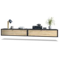 LOWBOARD Lana Fronten in Eiche Natur - Eichefarben, Holzwerkstoff (120/29/37cm) - Vladon
