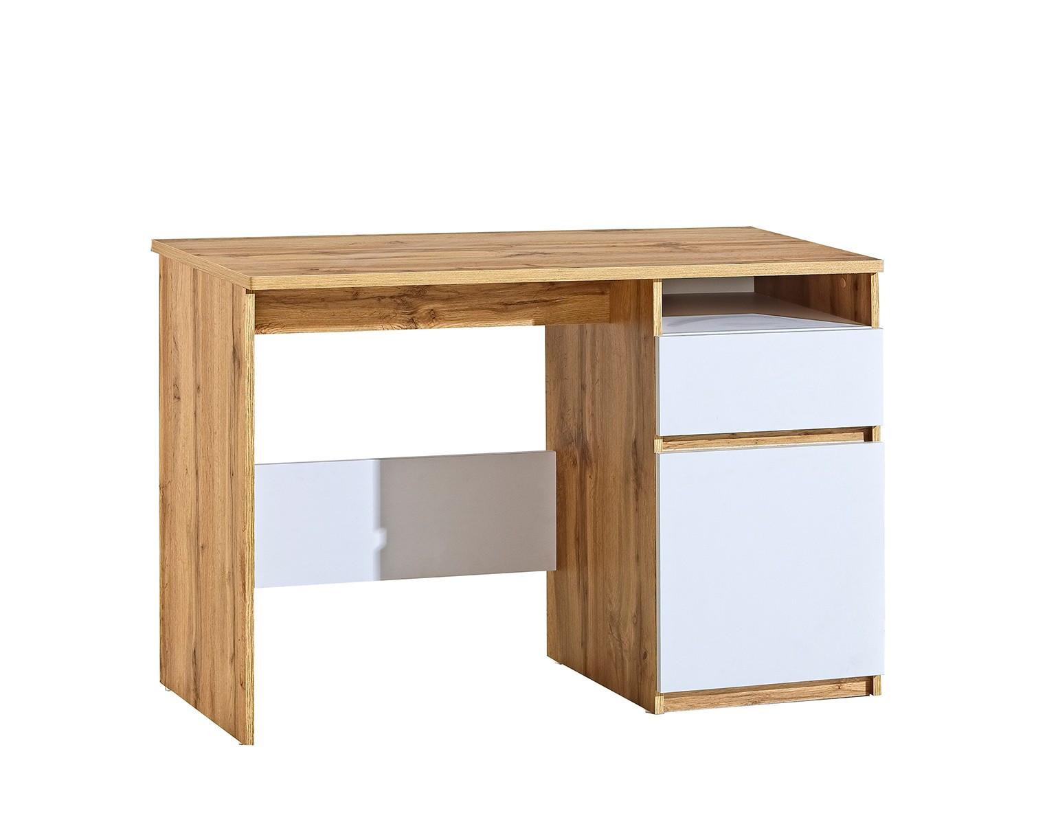 SCHREIBTISCH KRYOS 120x52x79,5 cm Bürotisch Computertisch, Eiche Wotan - Eiche Wotan, Holzwerkstoff (52/120/79.5cm) - MASSENO