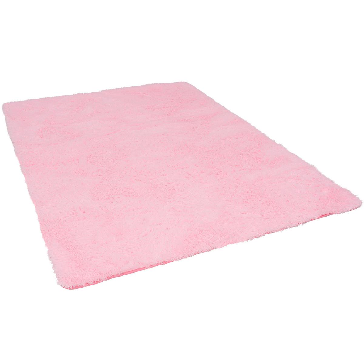HOCHFLOR SHAGGY TEPPICH FLUFFY - Rosa, Textil (160/230cm) - Pergamon