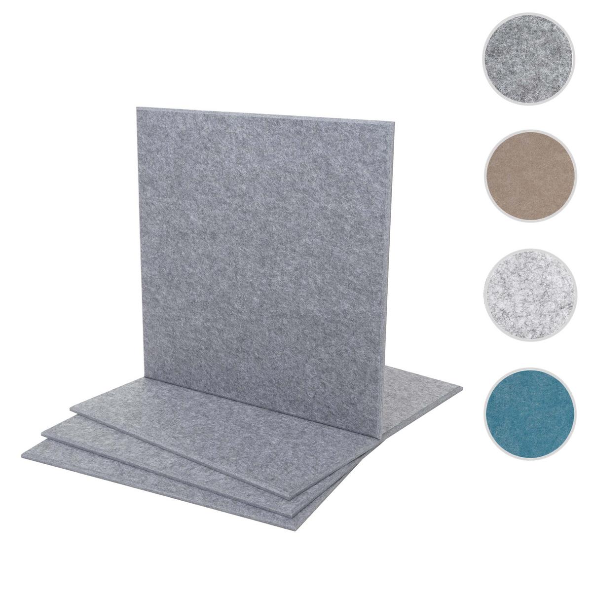 AKUSTIKWANDPANEEL Grau Komplett-Set - Grau, Textil (50/50/1cm) - MCW
