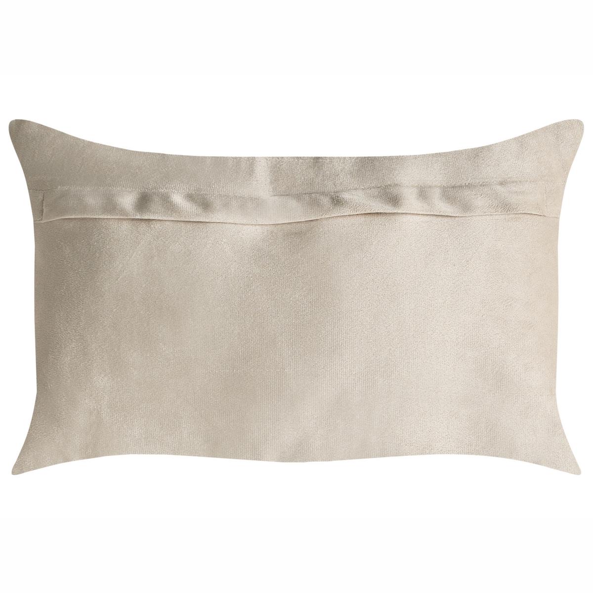 DEKOKISSEN 2er-Set Taupe 50/30 cm Belle - Taupe, Textil (50/30cm) - Beliani