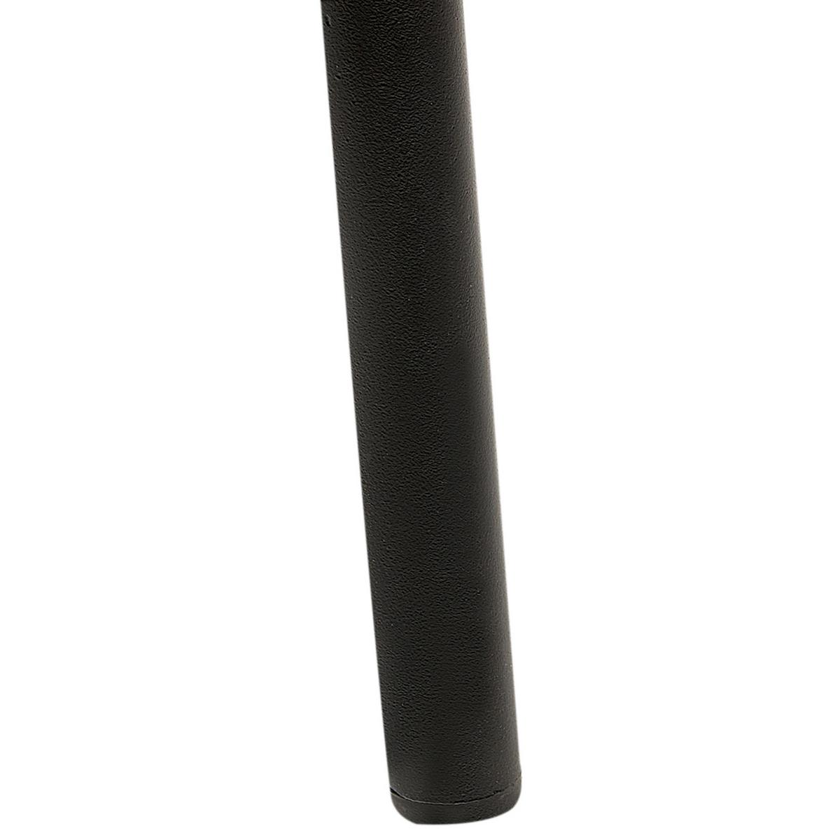 ESSZIMMERSTUHL 2er-Set Bouclé cremeweiß/schwarz Elma - Schwarz/Weiß, Textil (63/76/50cm) - Beliani