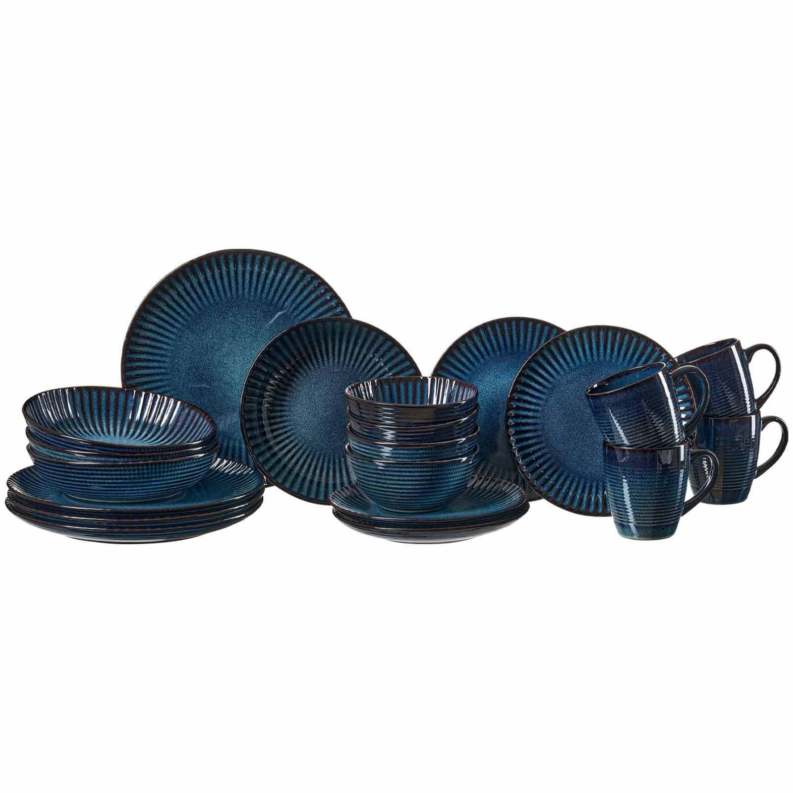 KOMBI-SET Milla blau 20-tlg. - Blau, Keramik (2/2/2cm) - Ritzenhoff Breker