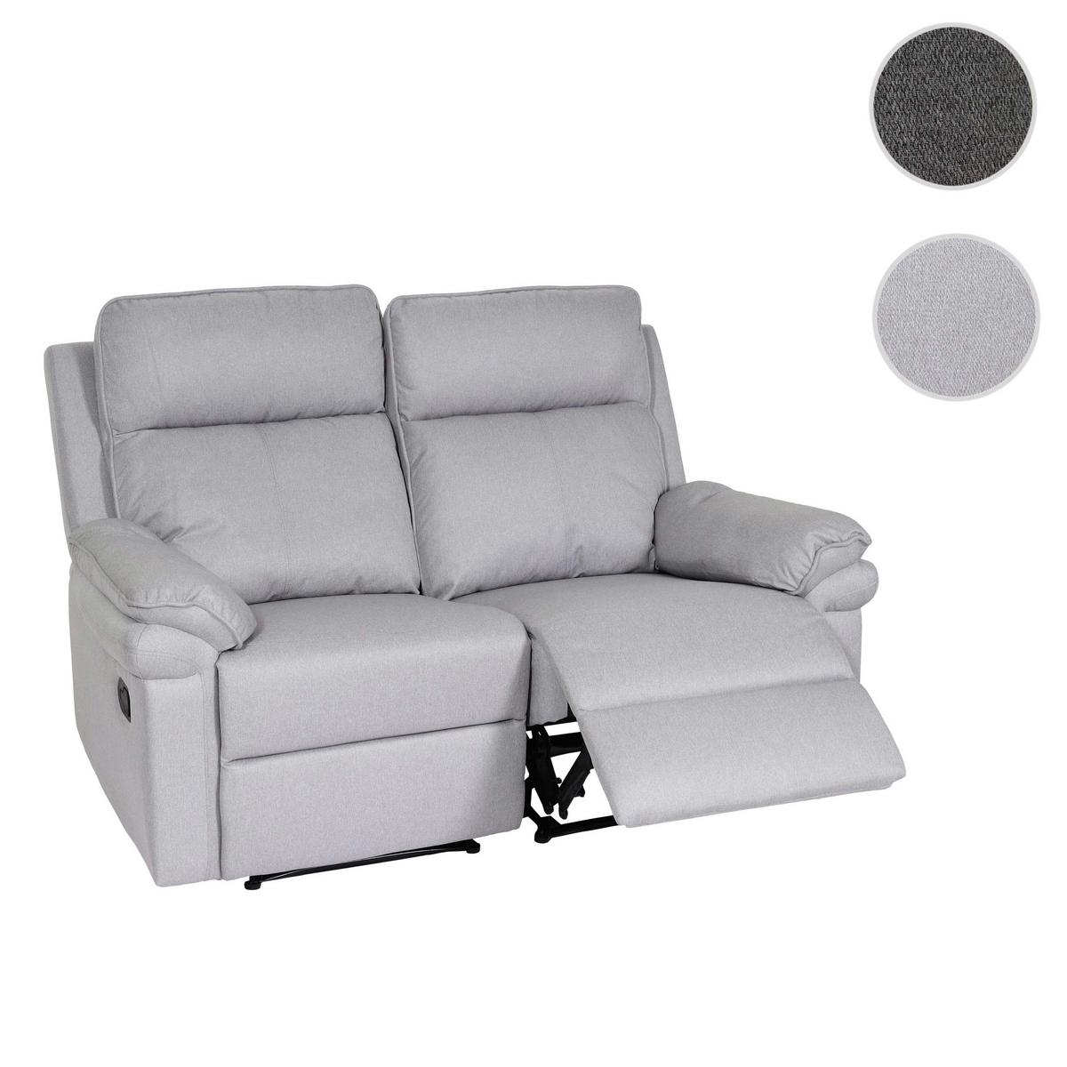 2ER-KINOSESSEL Hellgrau - Hellgrau, Textil (150/106/164cm) - MCW