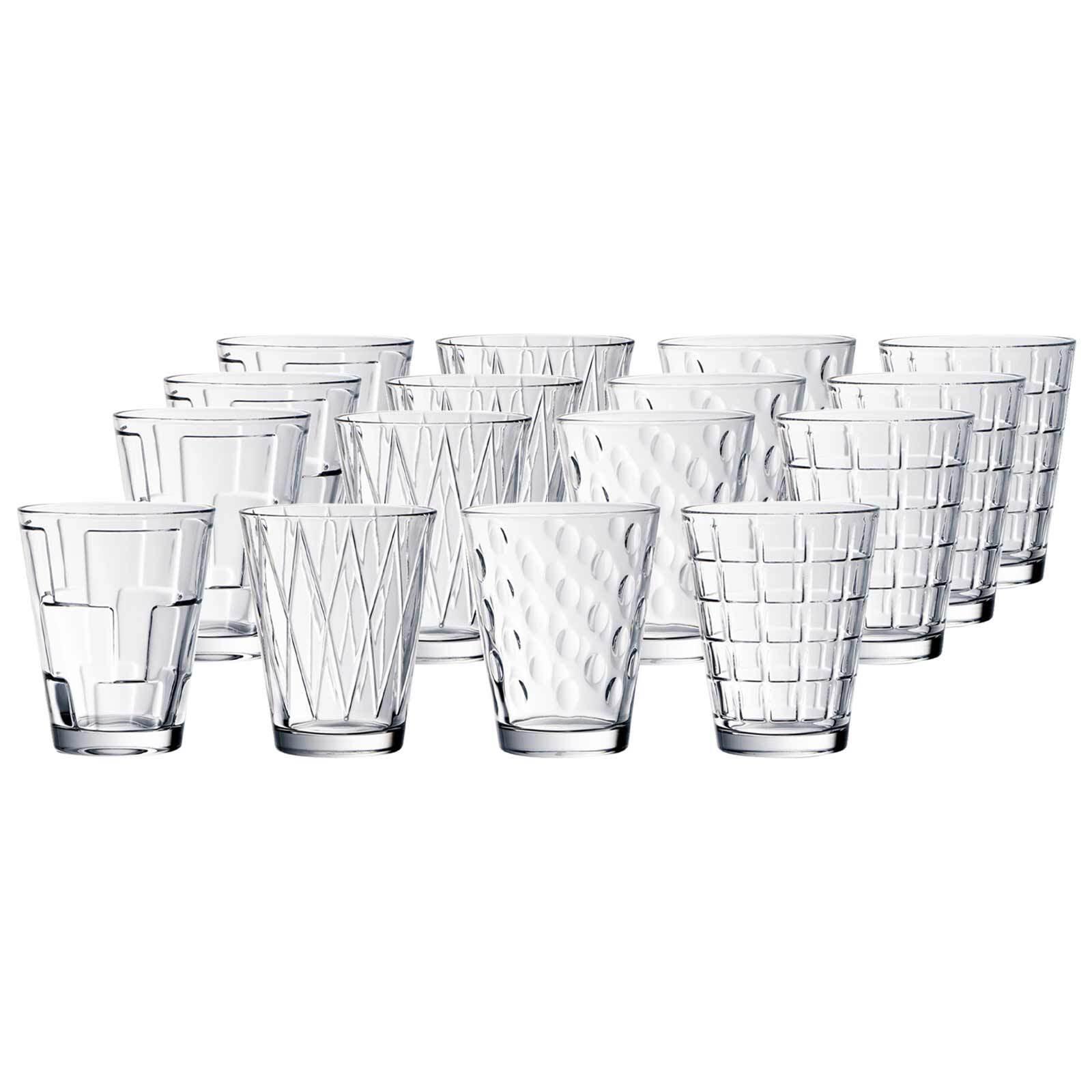 WASSERGLÄSER Dressed Up transparent 310 ml 16er Set - Transparent, Glas (0.31L) - Villeroy & Boch