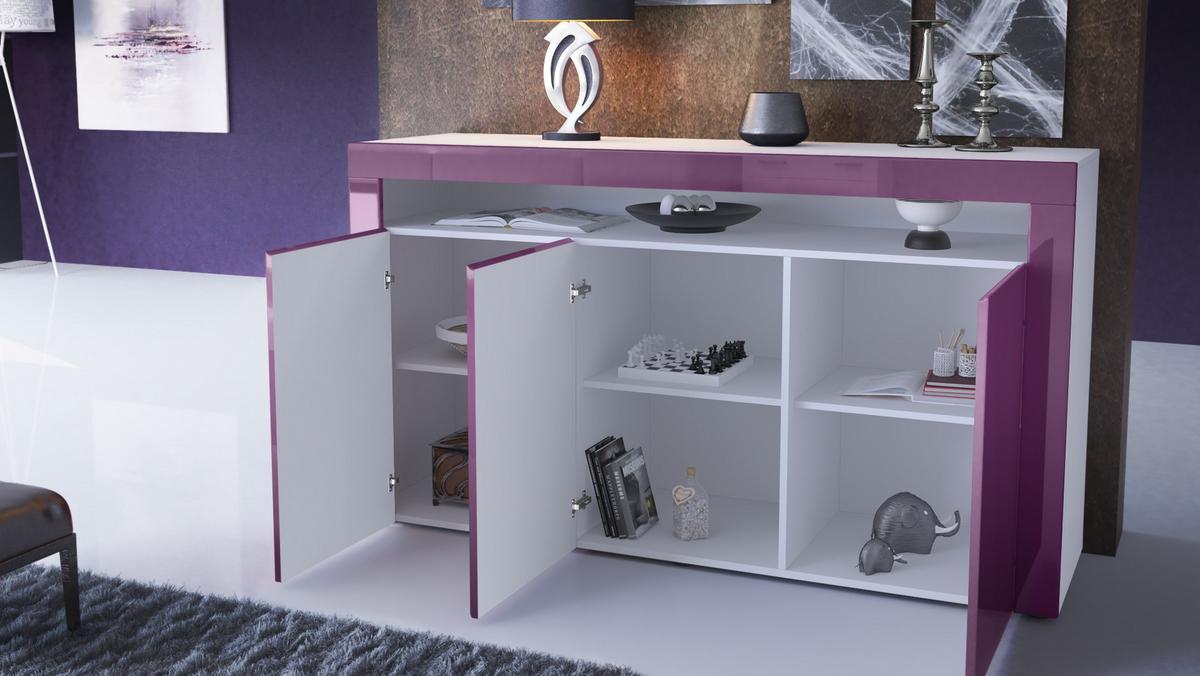 SIDEBOARD Valencia Eiche Natur/ Eiche Natur - Eichefarben, Holzwerkstoff (155/92/40cm) - Vladon