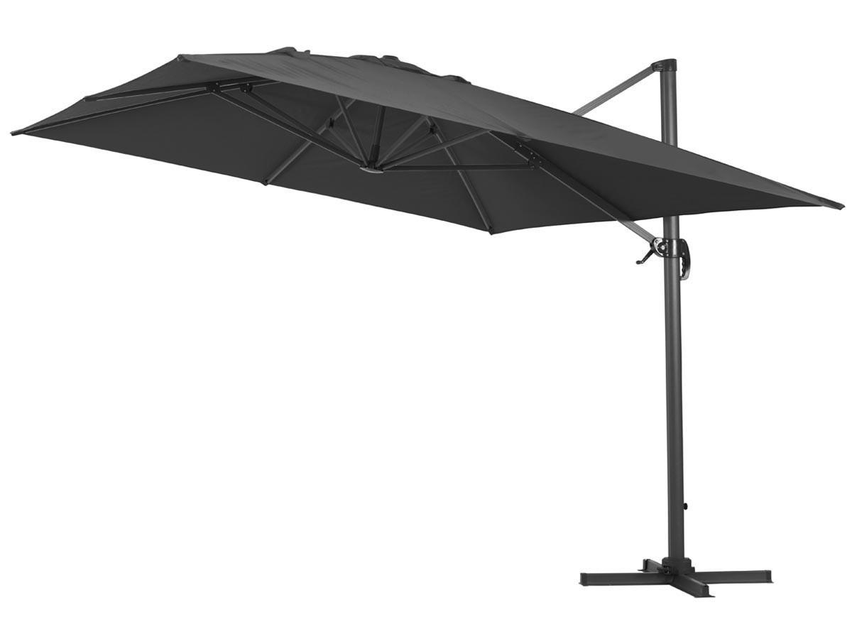 SONNENSCHIRM sun 4 Schwarz - Schwarz, Metall (400/300cm) - Habitat Garten