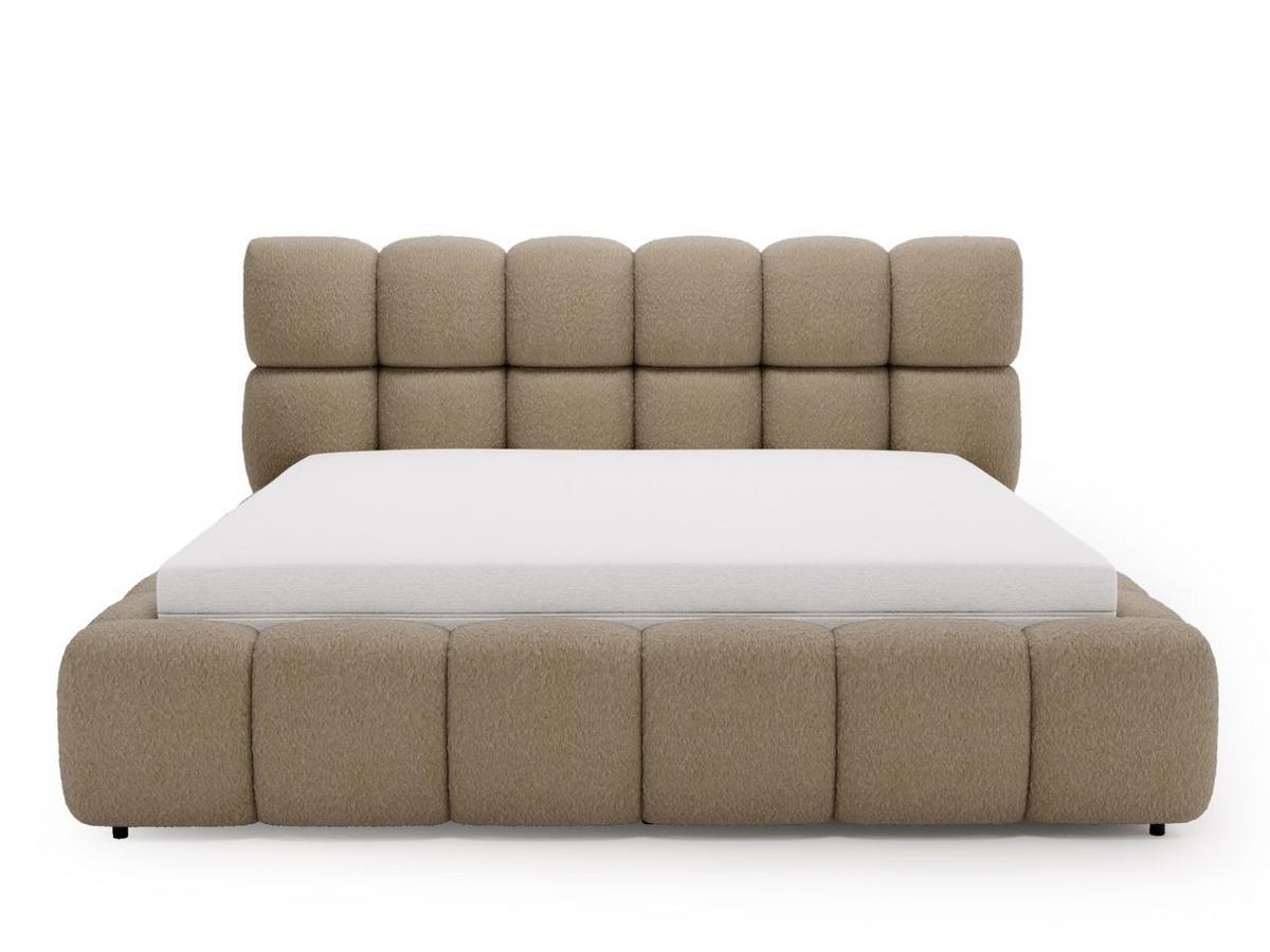 POLSTERBETT Modo 160x200 Bouclé-Stoff Braun - Braun, Textil (160/200cm) - Graingold