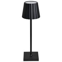 TISCHLAMPE Metall Schwarz Pombeiro - Schwarz, Metall (12/12/38cm) - Beliani