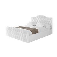 POLSTERBETT mit Bettkasten, Fußteil und Lattenrost, Boxbett mit Matratze H3/H4 - FALIO-Z 120x200 Weiß - Weiß, Holzwerkstoff/Textil (120/200cm) - ALTDECOR