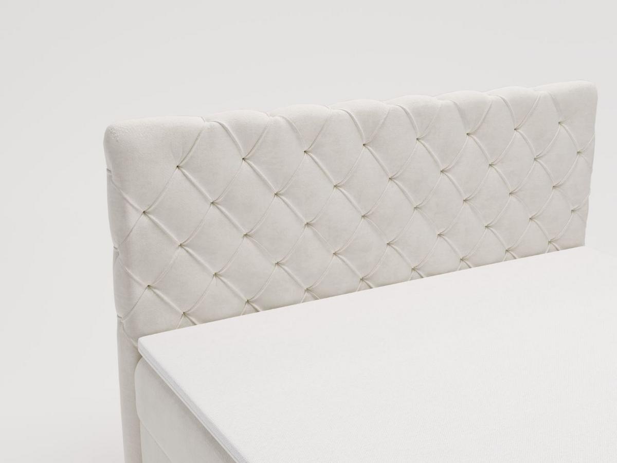 BOXBETT Lunaris 140x200 Creme - Creme, Holz/Textil (140/200cm) - Graingold