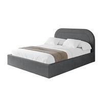 POLSTERBETT mit Bettkasten und Lattenrost, Boxbett ohne Matratze - LERAY 120x200 Dunkelgrau - Anthrazit, Holzwerkstoff/Textil (120/200cm) - ALTDECOR