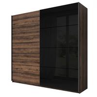 SCHWEBETÜRENSCHRANK COSMICO 220/210/61 cm 2-türig Braun - Braun, Holzwerkstoff (220/210/61cm) - MASSENO