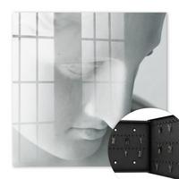 SCHLÜSSELBOX Schwarz 30x30 cm- Türöffnung nach rechts - Klassischer Frieden - Weiß, Metall (30/30/5cm) - TULUP