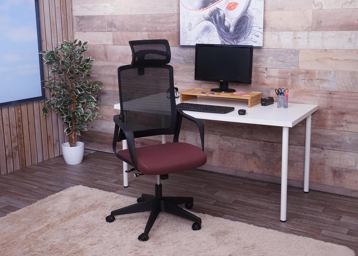 BÜROSTUHL Rot - Rot, Textil (64/128/66cm) - MCW