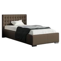 POLSTERBETT Porto Mini - Braun, Holz (90/200cm) - MIRJAN24