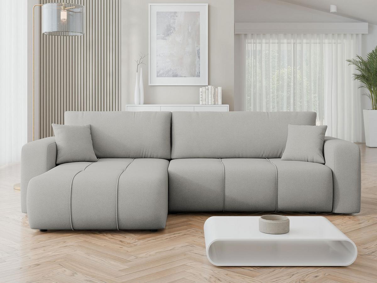 ECKSOFA Furyn Maxi - Schwarz/Grau, Holz/Kunststoff (274/145cm) - MIRJAN24