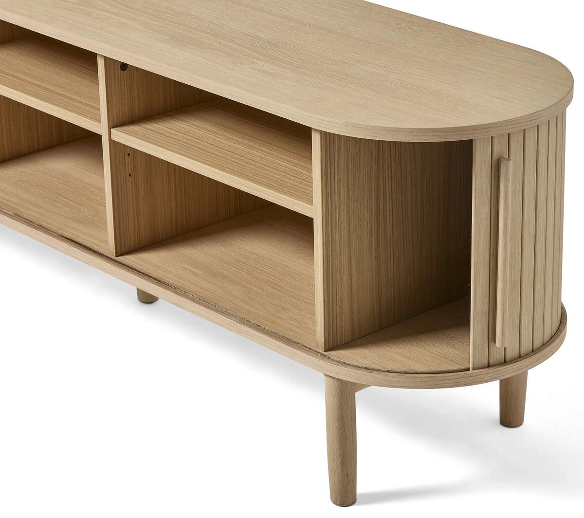 TV-LOWBOARD Meta 2-türig 180 cm - Hellbraun/Beige, Holz/Holzwerkstoff (180/55.6/40cm) - Selsey