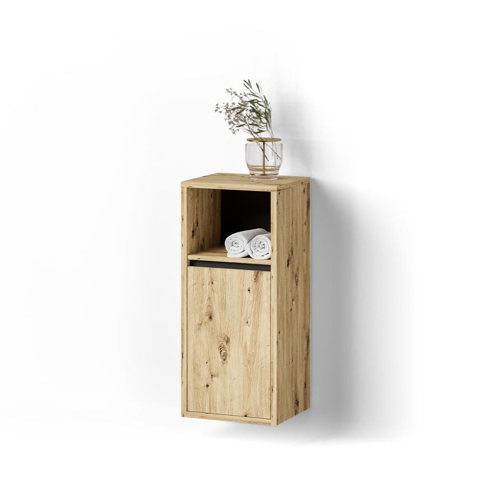 MIDISCHRANK Vomano Artisan-Eiche 38 x 80 cm - Eiche Artisan, Holzwerkstoff (38/80/33cm) - Livinity®