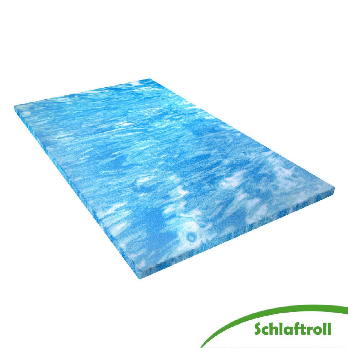 GELTOPPER Matratze mit Mikrofaserbezug 100 x 200 cm - Weiß, Textil (100/200cm) - Schlaftroll