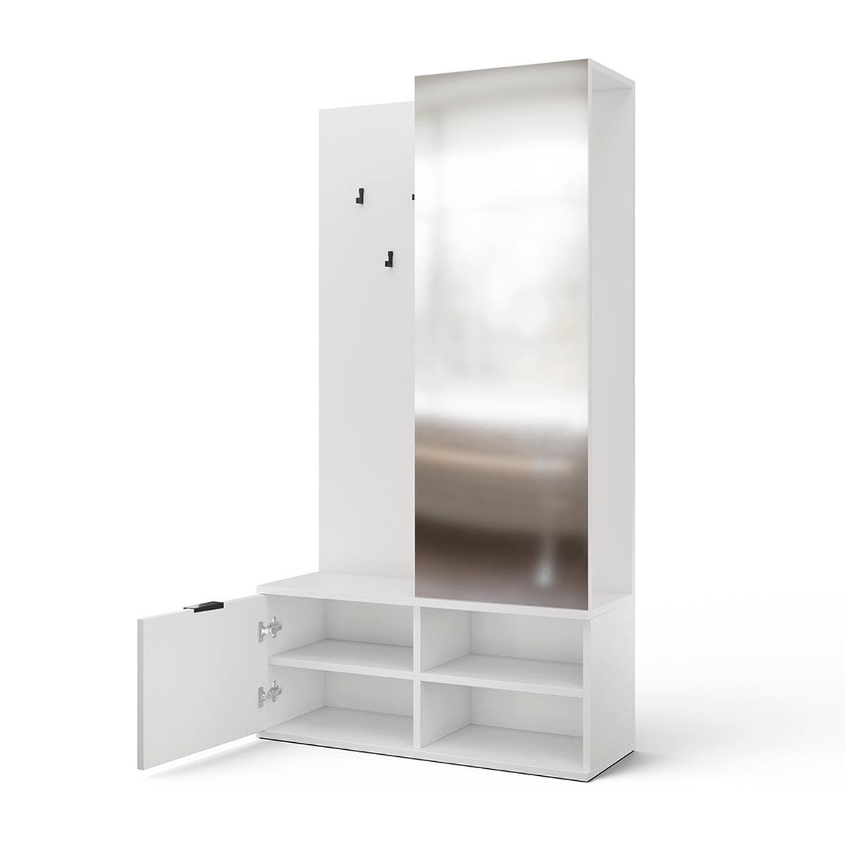 VITRINE Ondine Weiß - Weiß, Holzwerkstoff (100/180/35cm) - Petits-meubles