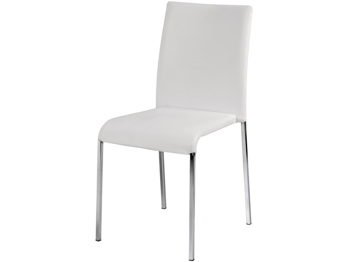 STUHL easy weiss - Weiß, Textil (53.5/88/42cm) - Habitat Garten
