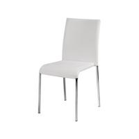 STUHL easy weiss - Weiß, Textil (53.5/88/42cm) - Habitat Garten