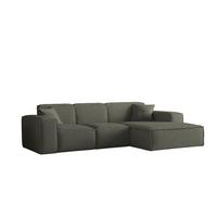 ECKSOFA Ottom Celes Premium Ascot Bukla - Jadegrün, Holzwerkstoff/Textil (266/165cm) - Fun Möbel