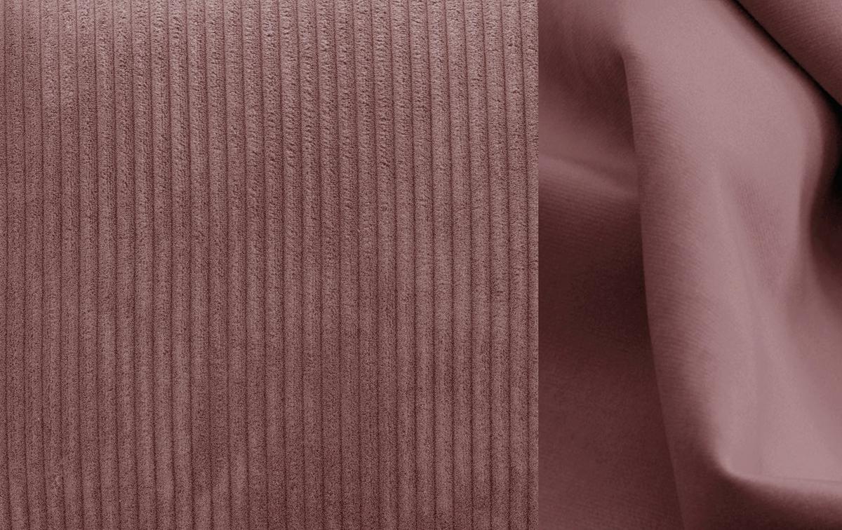 ECKSOFA TAUER 5-Sitzer, altrosa - Altrosa/Schwarz, Holzwerkstoff/Kunststoff (294/173cm) - Wozimo