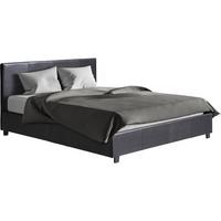 BETT carla Schwarz - Schwarz, Textil (200/160cm) - Habitat Garten