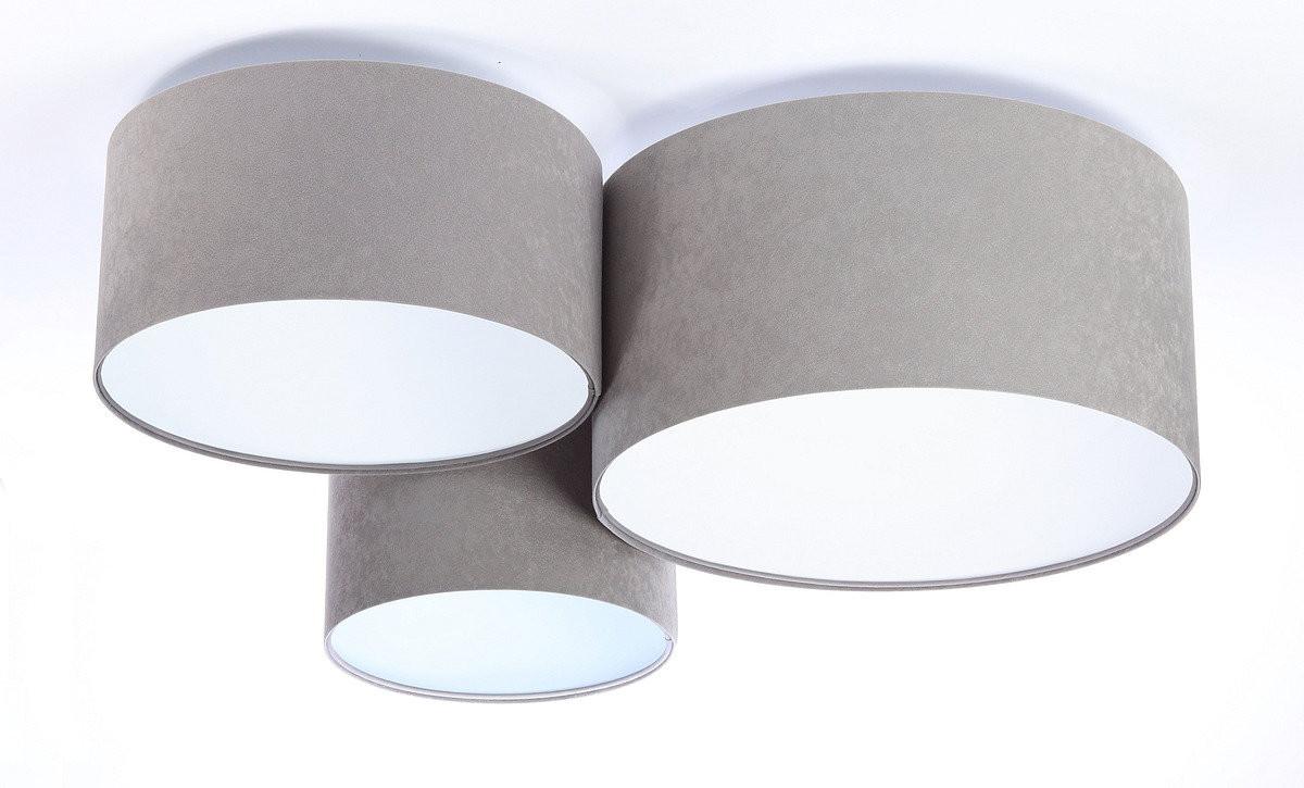 LAMPENSCHIRM Grau 75/34 cm - Weiß, Kunststoff (75/75/34cm) - KUNSTLOFT