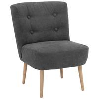 SESSEL Kamle Bezug Flachgewebe Buche natur / anthrazit - Anthrazit, Kunststoff (68/78/58cm) - 58aufmkessel