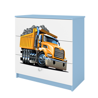 KOMMODE Babydreams Lastwagen 81/81/41 - Blau, Holzwerkstoff (81/81/41cm) - RAUMHIRSCH FURNITURE