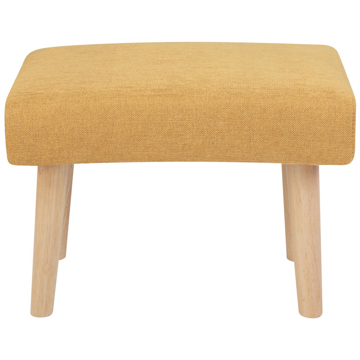 HOCKER Stoff GelbTakoma II - Gelb, Textil (50/34/30cm) - Beliani