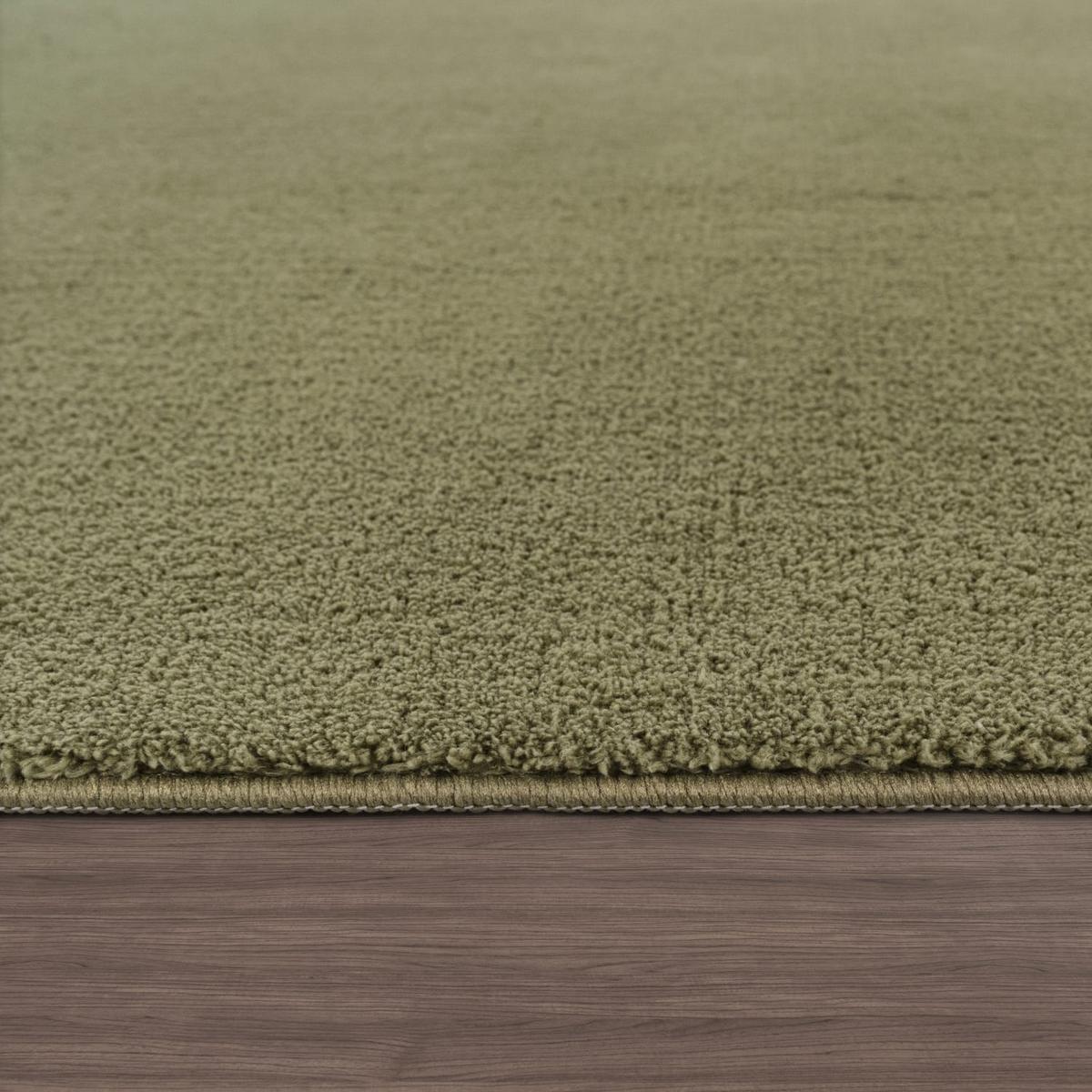 KURZFLORTEPPICH, einfarbig, Hellgrün, 100 x 200 cm - Grün, Textil (100/200cm) - KADIMA DESIGN