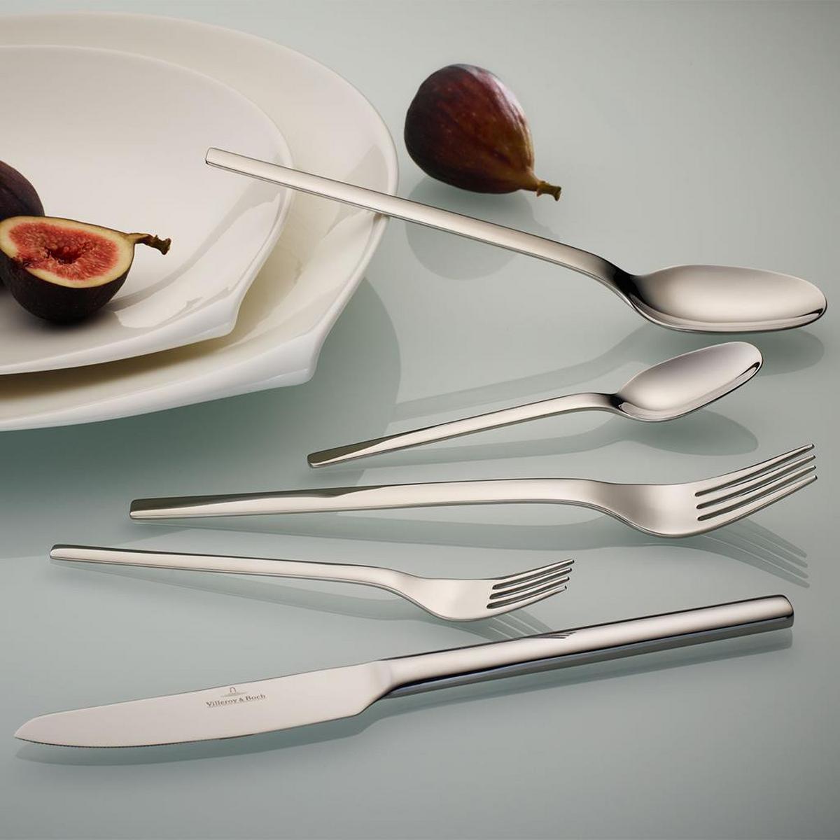 TAFELBESTECK V&B Tools silber 30-tlg. - Silberfarben, Metall - Villeroy & Boch
