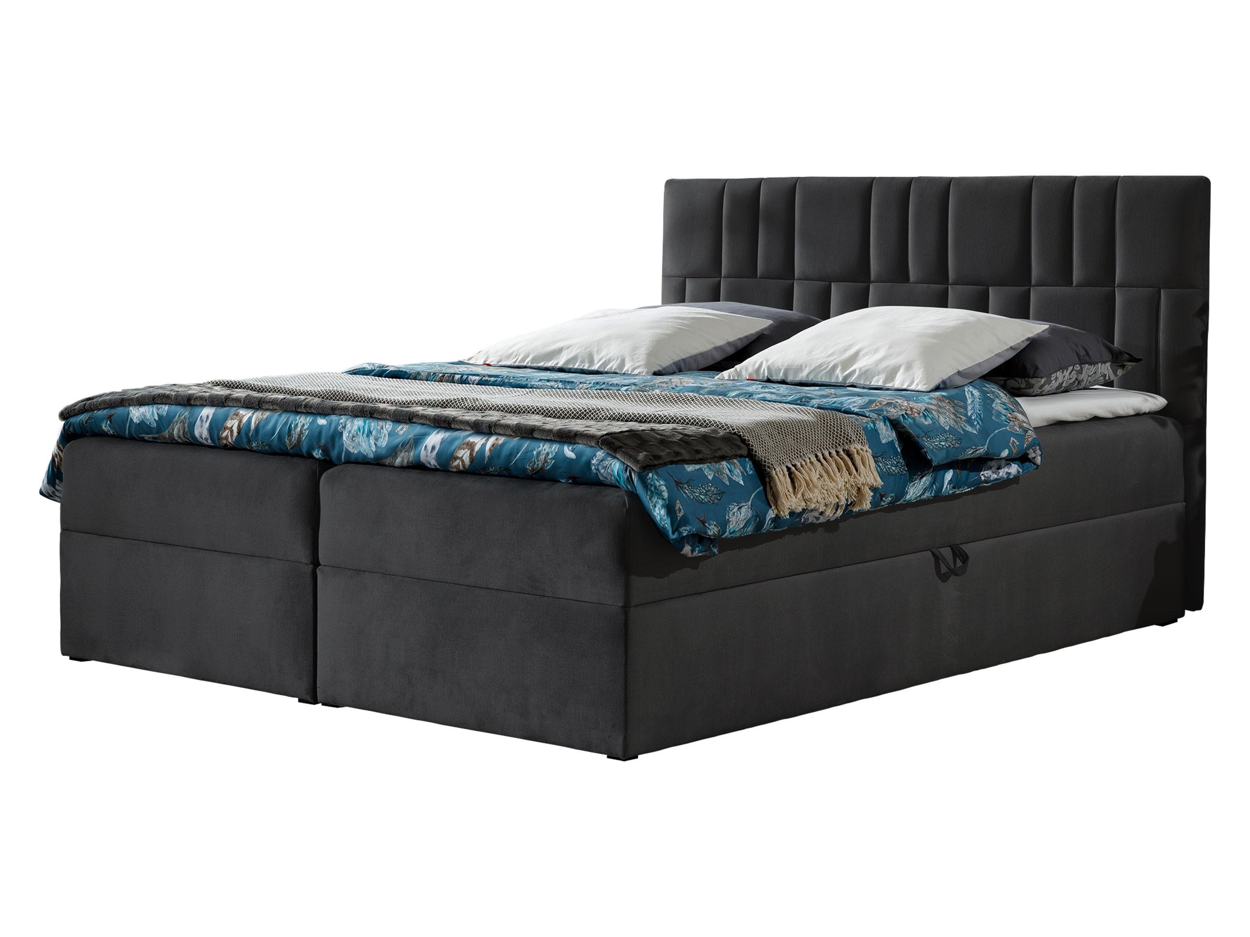 BOXBETT Top 3 - H3 - Dunkelgrau, Holz (160/200cm) - MIRJAN24