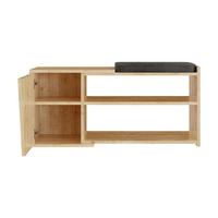 SCHUHSCHRANK 1 Tür L104 cm - Fiona - Eichefarben, Holzwerkstoff (47/37/104cm) - Calicosy