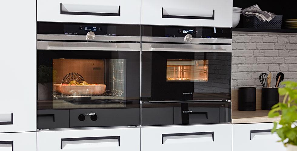 Backofen und Dampfgarer in schwarz bei mömax.