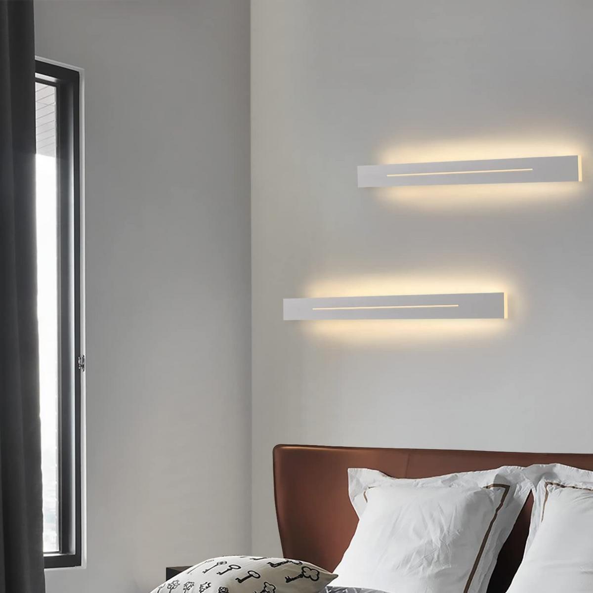 LED WANDLEUCHTE Raum - Weiß, Metall (5/4/60cm) - Nettlife