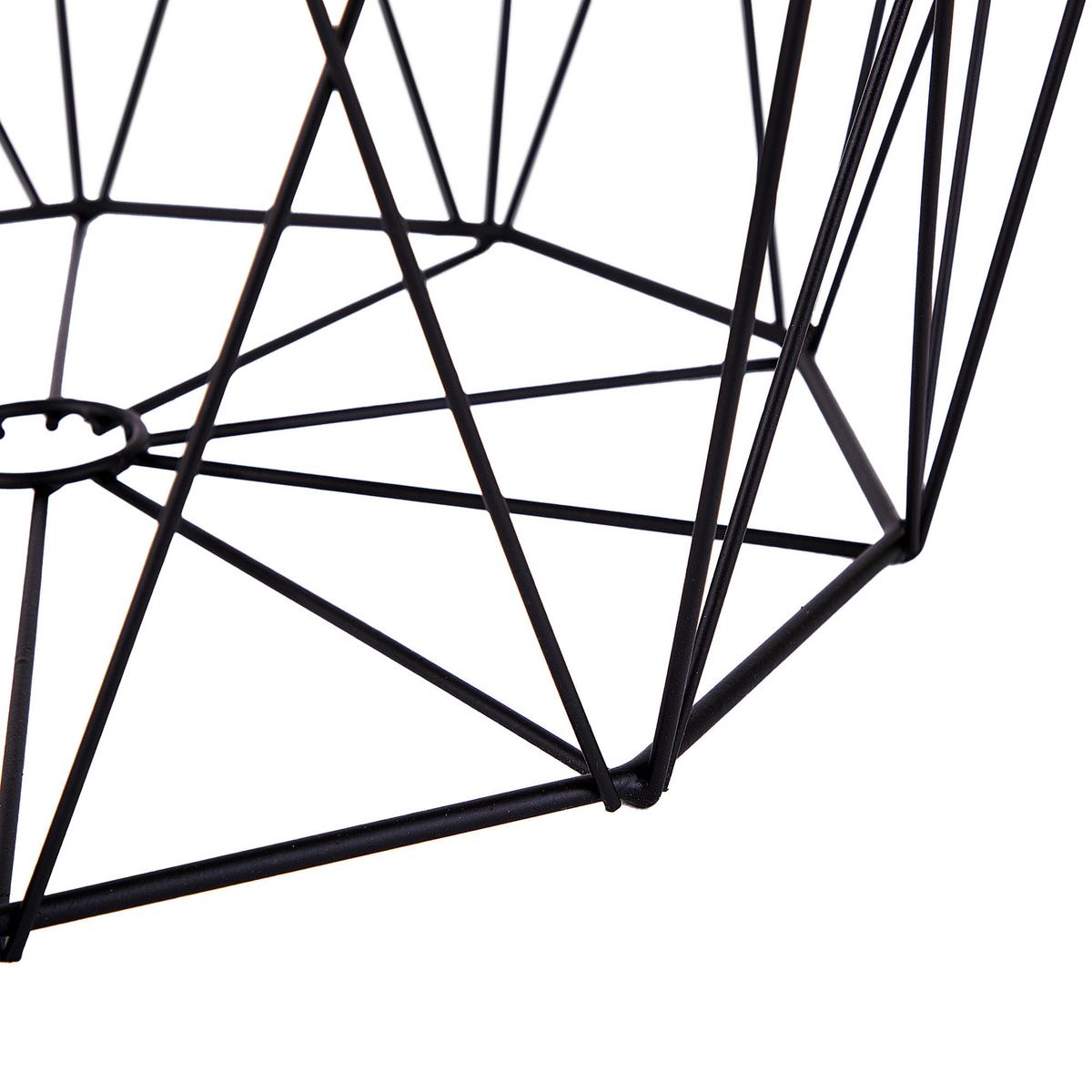 BEISTELLTISCH heller Holzfarbton/schwarz Zehneck Elida - Hellbraun/Schwarz, Holzwerkstoff (43/43/38cm) - Beliani