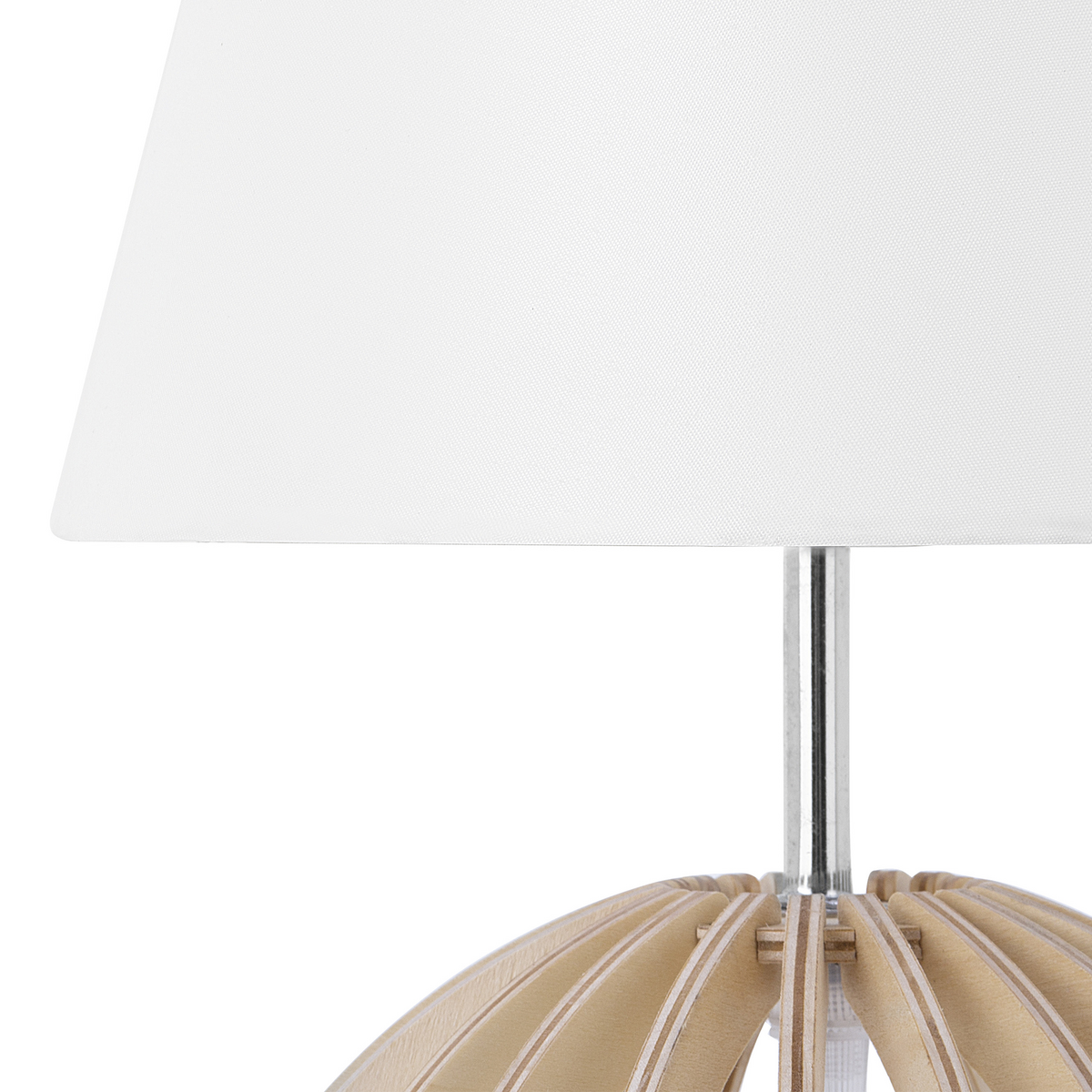 TISCHLAMPE Samo 22/22/41 cm - Weiß, Holzwerkstoff (22/22/41cm) - Beliani